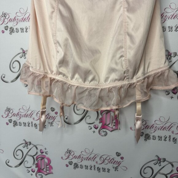 La senza corset bustier top soft blush peach gold cream luxury sexy lingerie top - Picture 10 of 10